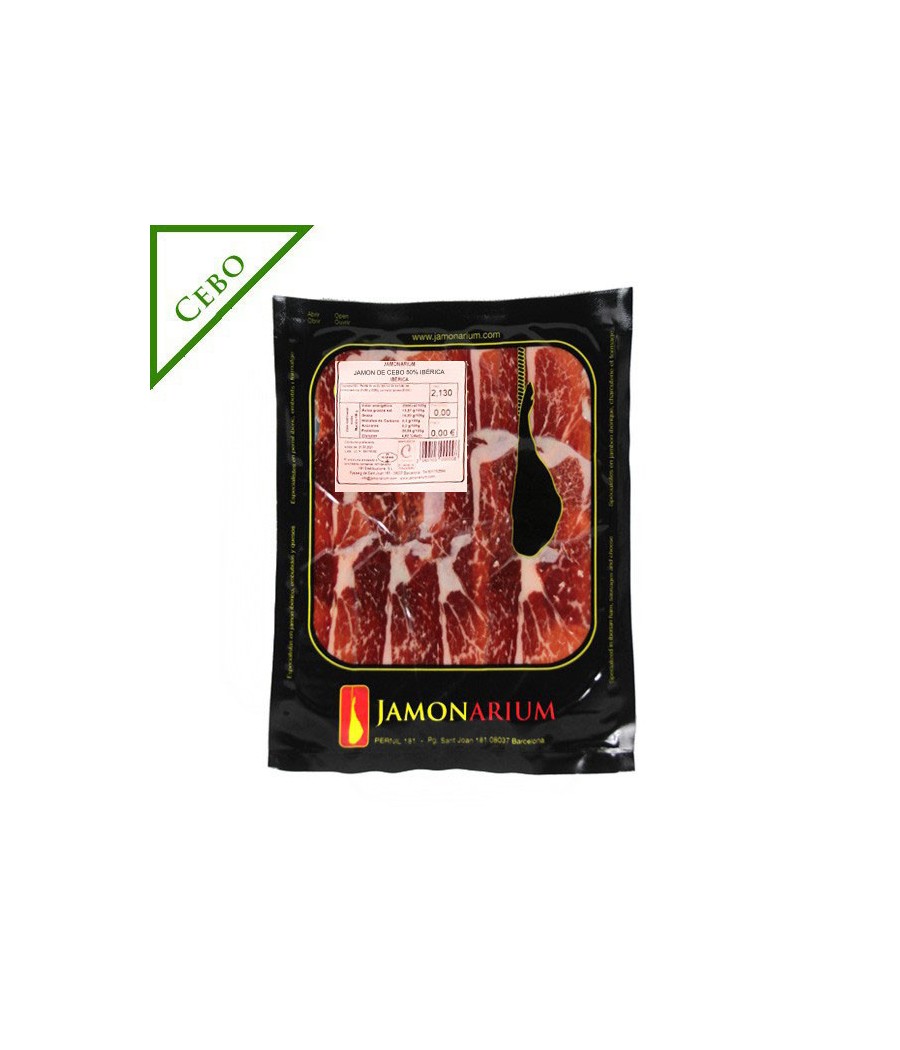 Cebo Iberico Ham, 50% Iberian Breed sliced 100g