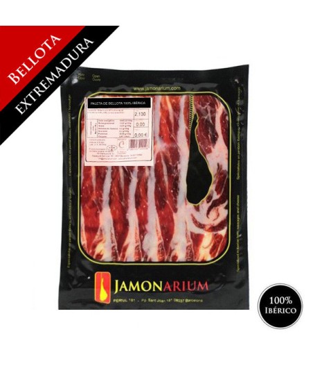 Bellota 100% pure Iberian Shoulder (Extremadura) - Pata Negra sliced 100g