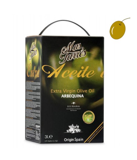 Más Tarrés Arbequina 3l, Aceite de oliva virgen extra, DO Siurana