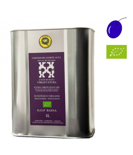 Cortijo de suerte alta Picual en envero bio 3l, Huile d'Olive Extra Vierge, A.O. Baena
