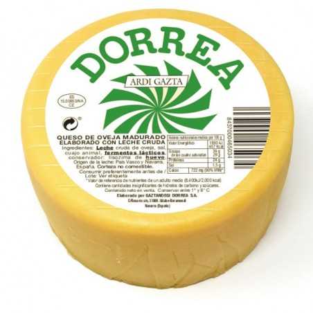 Dorrea cheese with matured raw sheep's milk