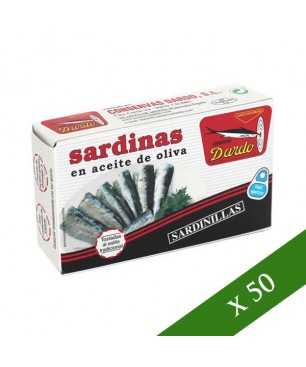 CAIXA x50 - Sardines en oli d'oliva 12/18u. Dardo