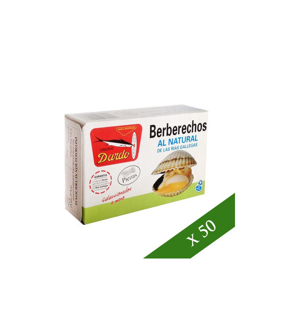 BOX x50 - Fasolari al naturale Dardo 30/35 pezzi (Rias Gallegas)