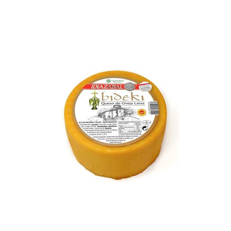 Smoked cheese Bideki with latxa sheep milk, D.O. Idiazabal - WHOLE 1 kg