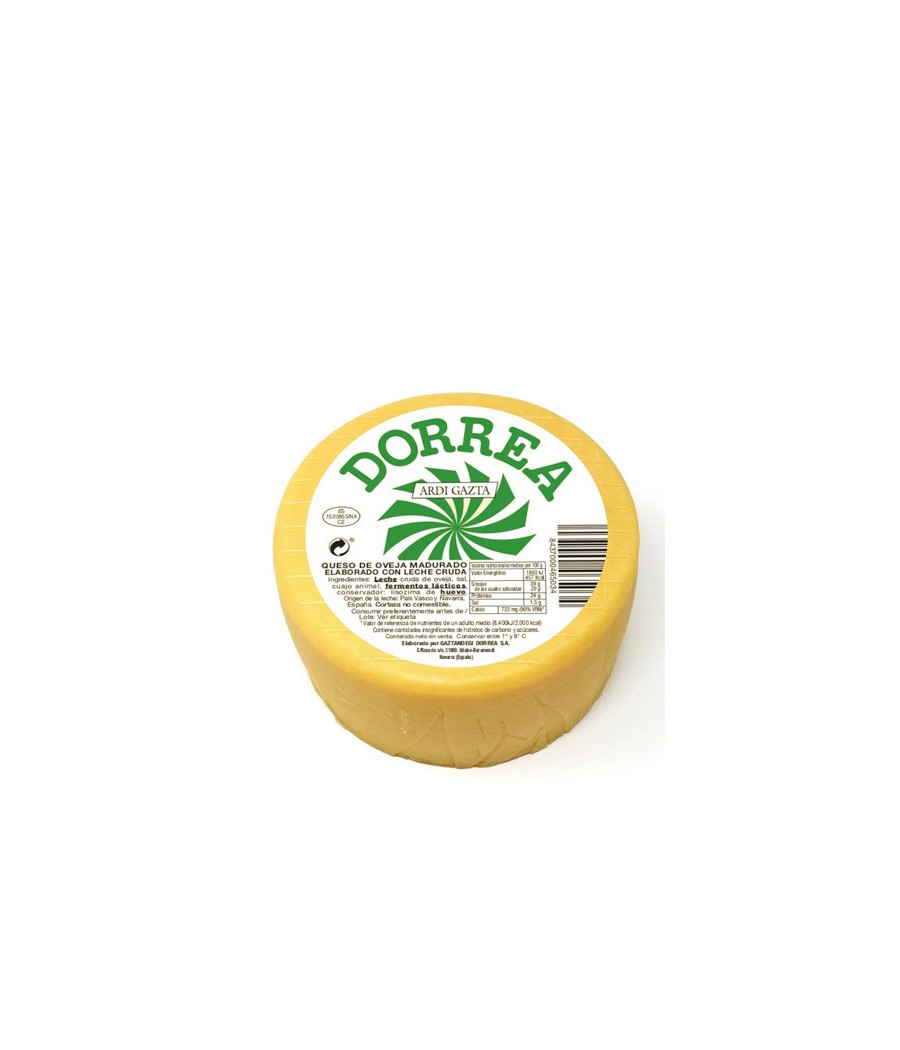 Dorrea cheese with matured raw sheep's milk