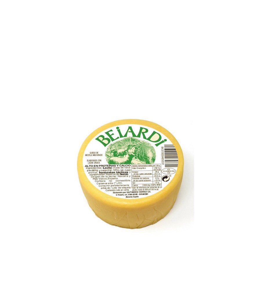 Beiardi matured cheese sheep and cow raw mixed milks