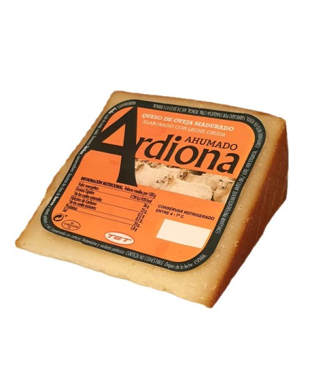 Porció de formatge Ardiona Roncal d'ovella fumat