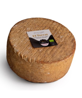 Organic and artisan matured cow and goat milk cheese "El Torrat" Mas el Garet 500g