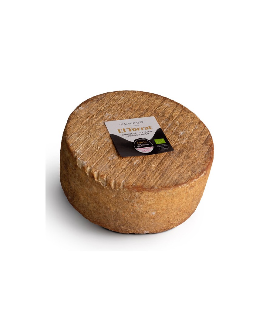 Organic and artisan aged cheese "El Torrat" Mas el Garet mixed milks (cow and goat milk) - WHOLE 2.25 kg Organic and artisan aged cheese "El Torrat" Mas el Garet mixed milks (cow and goat milk) - WHOLE 2.25 kg