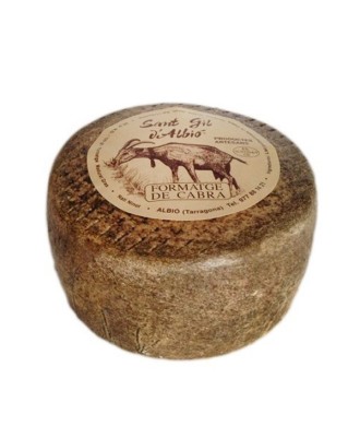 Queso de cabra artesano pequeño de Sant Gil d’Albió ENTERO 500gr