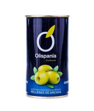 Aceitunas rellenas de anchoa Olispania 600 g