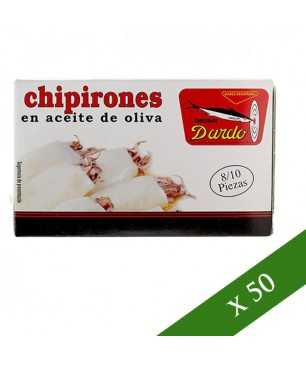 BOX x50 - Tintenfisch in Olivenöl von Dardo 8/10 Einheiten