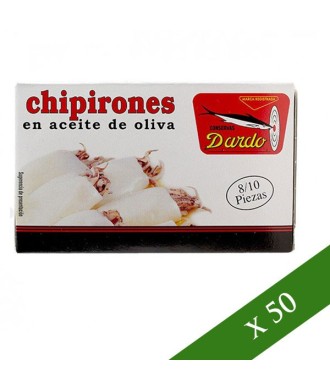 CAIXA x50 - Calamarsons en oli d'oliva Dardo 8/10 unitats