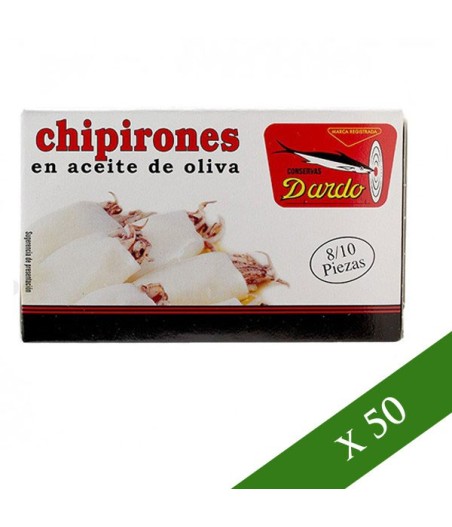 BOX x50 - Little squids in olive oil Dardo 8/10 units