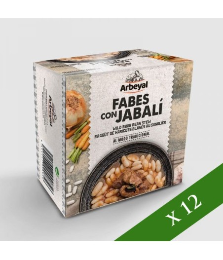 CAIXA x12 - Fabas amb Porc senglar Arbeyal