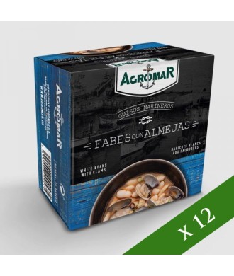 CAJA x12 - Fabes con almejas Agromar