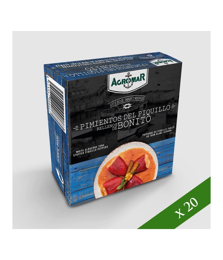 BOX x20 - Peperoni ripieni di tonno bianco Agromar