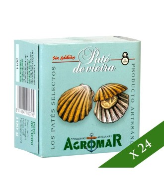 BOX x24 - Agromar common Scallop paté