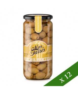CAIXA x12 - Olives verdes partides Mas Tarrés (450g)