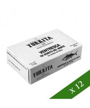 BOX x12 - Tonno bianco &quot;ventresca&quot; in olio di oliva Yurrita