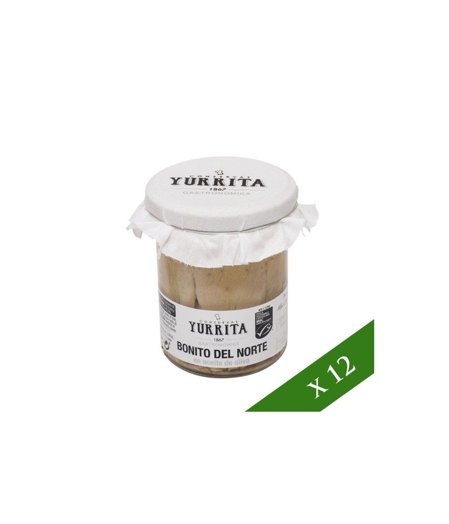 BOX x12 - Tonno Blanco in olio extravergine di oliva - Yurrita 190g