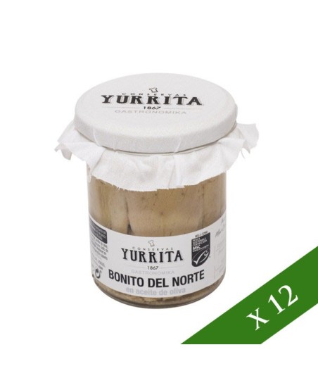 BOX x12 - Tonno Blanco in olio extravergine di oliva - Yurrita 190g