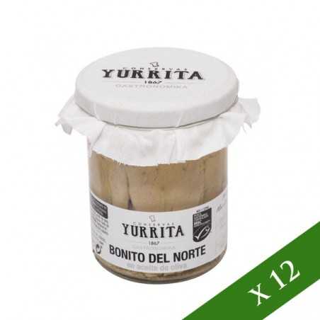 CAJA x12 - Bonito del Norte Yurrita en Aceite de Oliva Virgen Extra - Tarro 190grs