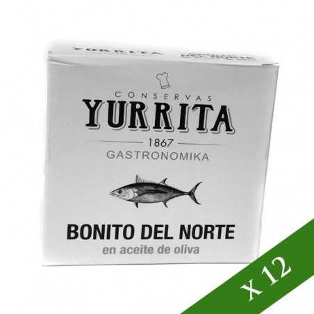 BOÎTE x12 - Tronc de Thon Blanc à l'Huile d'Olive Extra Vierge - Yurrita 266g