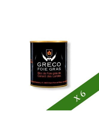 CAJA x6 - Bloc de Foie Gras Greco (100g), IGP Landes