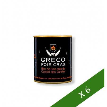 BOX x6 - Foie gras bloccare Greco (100g), IGP Landes