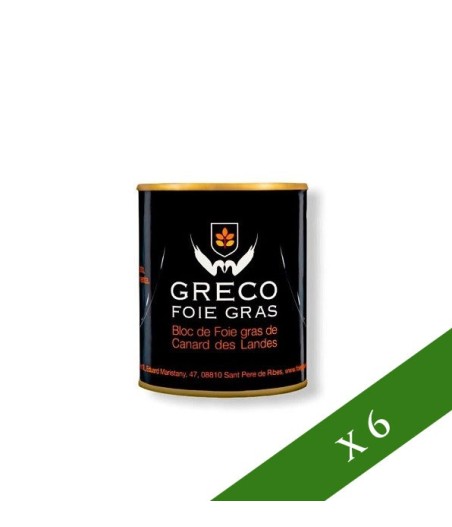 BOX x6 - Foie Gras Greco Bloc (100g), IGP Landes