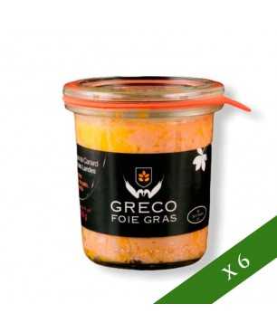 BOX x6 - Duck Foie Gras whole Greco (100g), IGP Landes