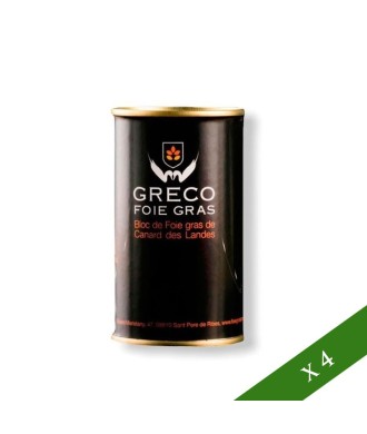 BOX x4 - Greco ganze Gänseleberpastete (190 g), IGP Landes