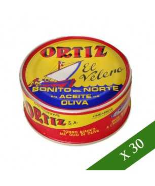 BOÎTE x30 - Thon blanc Ortiz dans l'huile d'olive 250gr
