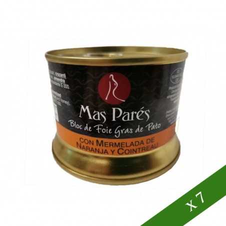 BOX x7 - Blocco di foie gras d'anatra con marmellata di arance e Cointreau Mas Parés