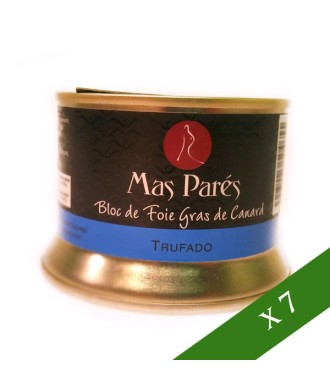 BOÎTE x7 - Foie Gras de Canard Truffé de Mas Pares - 130g