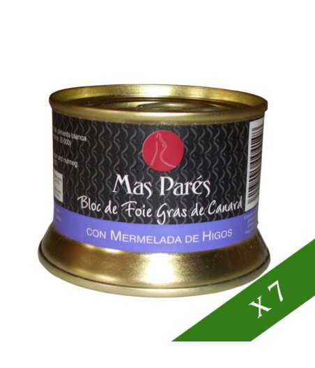 CAIXA x7 - Milfulls de foie gras d'ànec amb figues Mas Parés (130gr)