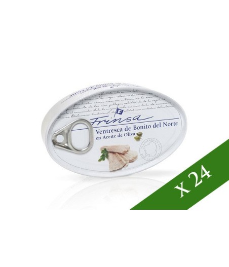 BOX x24 - “Ventresca” albacore tuna in olive oil 111 gr. frinsa