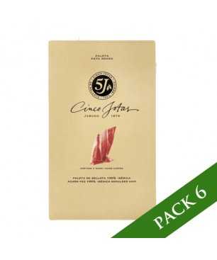 Pack x6 - Spalla di Bellota 100% Ibérico Cinco Jotas (5J) di Jabugo afetatto a mano 80g