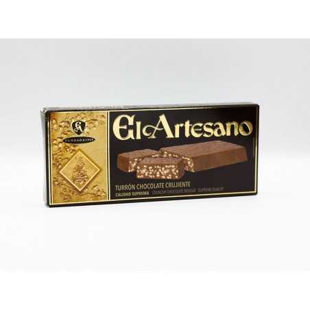 Turrón "nougat" croquant au chocolat 200g El Artesano