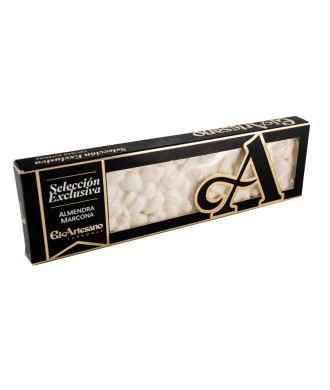 Turrón "Nougat" from Alicante with marcona almonds 67% 220g El Artesano,  IGP Turrón de Jijona