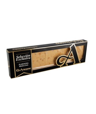 Turrón de jijona con almendra marcona 70% 220g El Artesano, IGP Turrón de Jijona