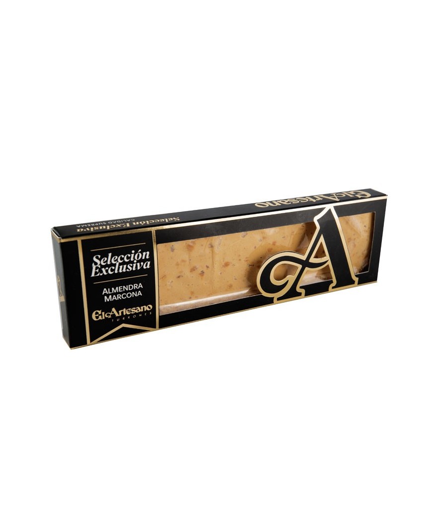 Jijona turrón "nougat" with marcona almonds 70% 220g El Artesano, PGI Turrón de Jijona Jijona turrón "nougat" with marcona almonds 70% 220g El Artesano, PGI Turrón de Jijona