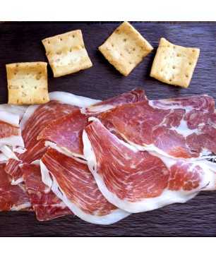 Bellota Iberico Ham (Jabugo, Huelva), 100% iberian breed - Pata Negra sliced 100g
