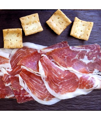 Bellota Iberico Ham (Jabugo, Huelva), 100% iberian breed - Pata Negra sliced 100g
