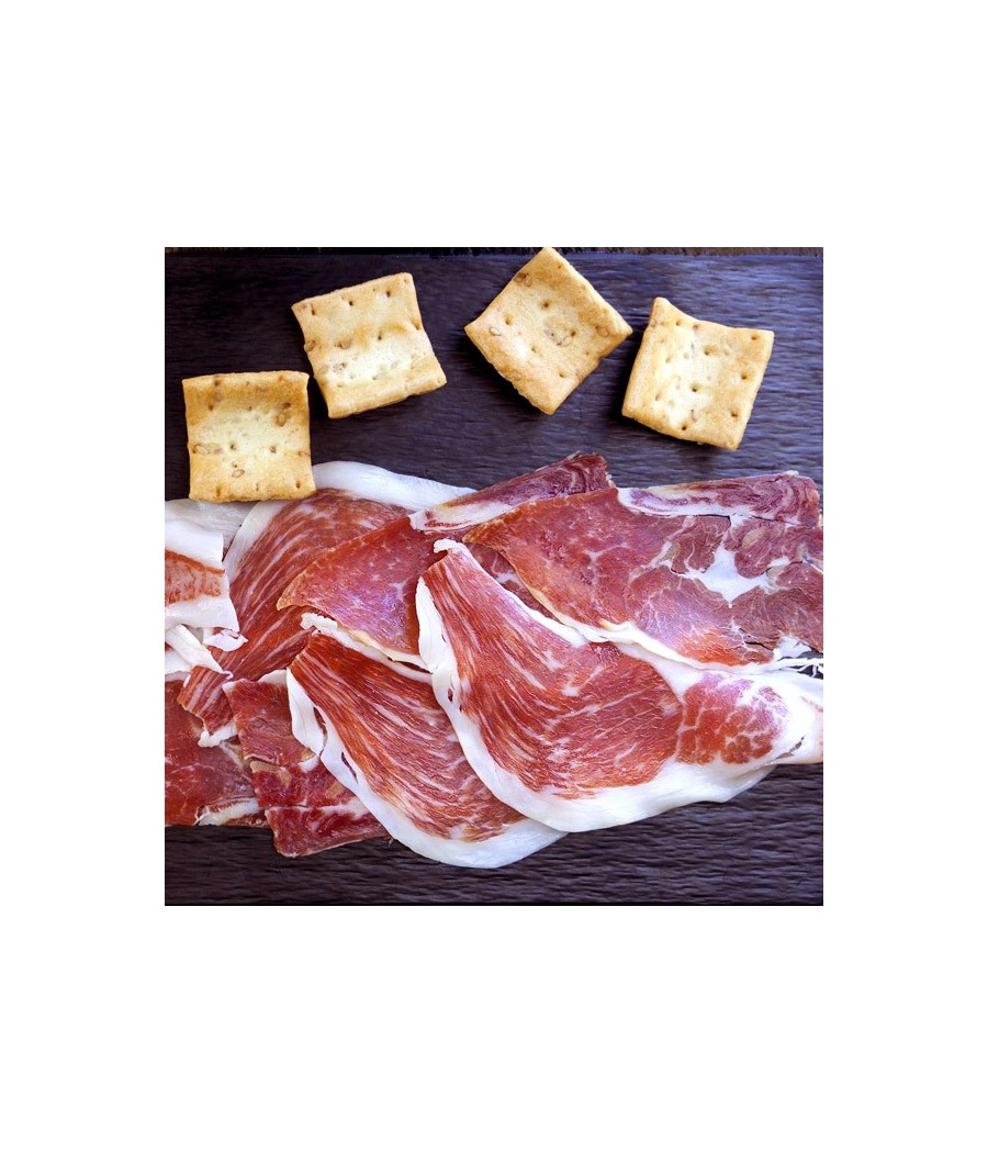 Bellota Iberico Ham (Huelva), 100% iberian breed - Pata Negra sliced 100g