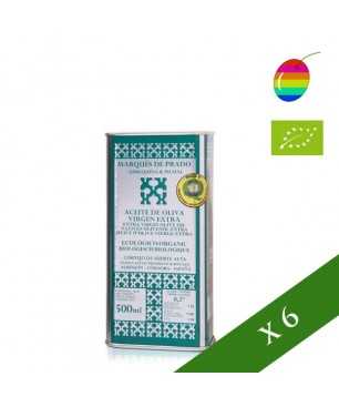 BOX x6 --- Marqués de Prado Selección Familiar Coupage ökologisches 500ml, Natives Olivenöl extra