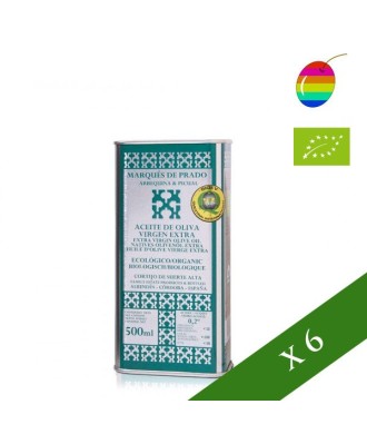 BOX x6 --- Marques de Prado Selección Familiar ecologico coupage 500ml, Olio Extravegine di Oliva