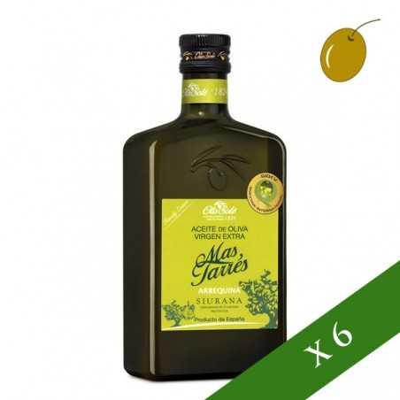 CAJA x6 --- Más Tarrés Arbequina 500ml, Aceite de oliva virgen extra, DO Siurana