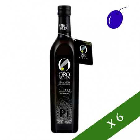 CAJA x6 --- Oro de Bailen Picual 500ml, aceite de oliva virgen extra de Jaén